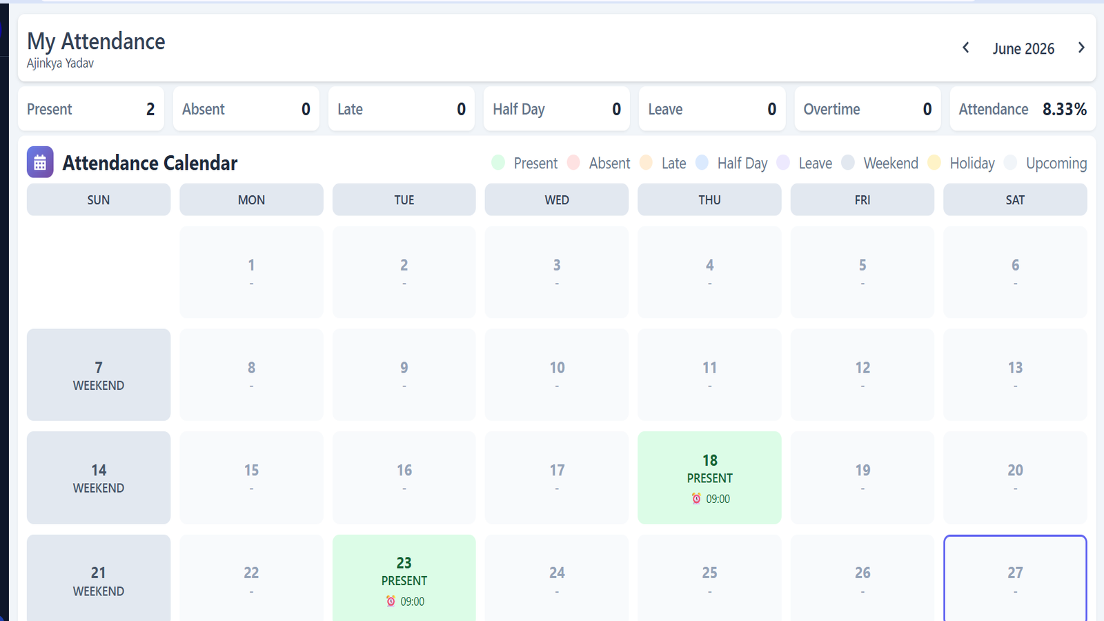 Attendance Management